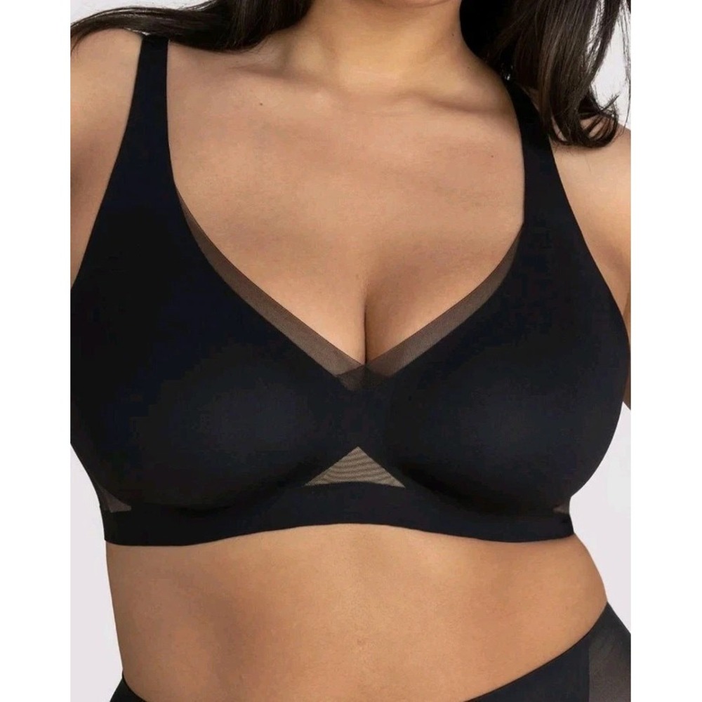 Honeylove Crossover Bra in Black